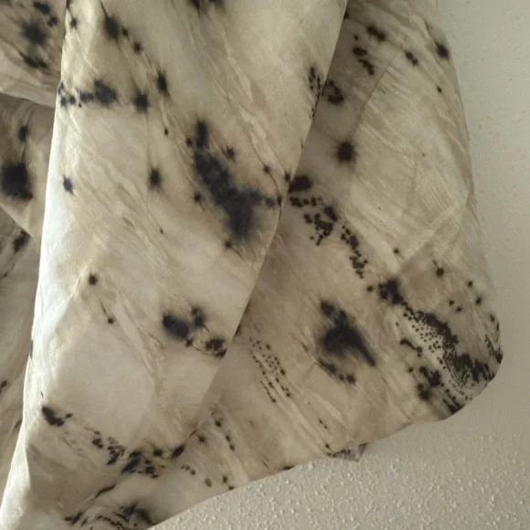 NWT $59 Zara Voluminous Printed Top Blouse Womens Small Sleeveless Cotton - Picture 4 of 11